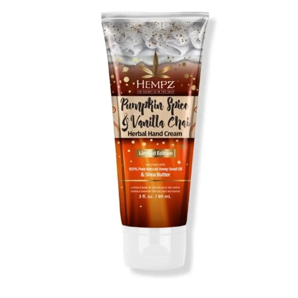 Hempz Limited Edition Pumpkin‎ Spice & Vanilla Chai Herbal Hand Cream Bundle 4